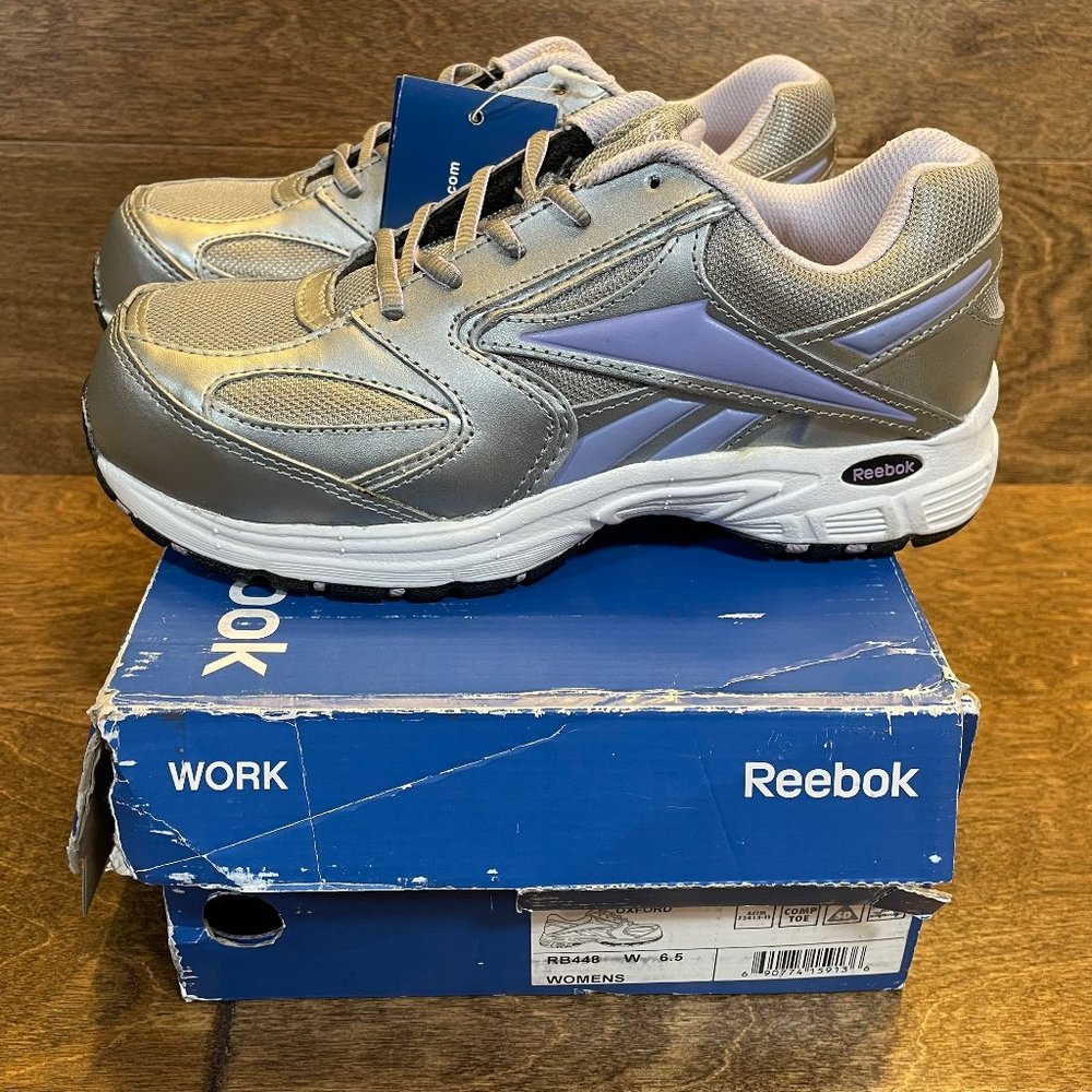 Reebok RB448 Ateron Women's Work Safety Composite Toe Sport Oxford Shoes 6.5 W